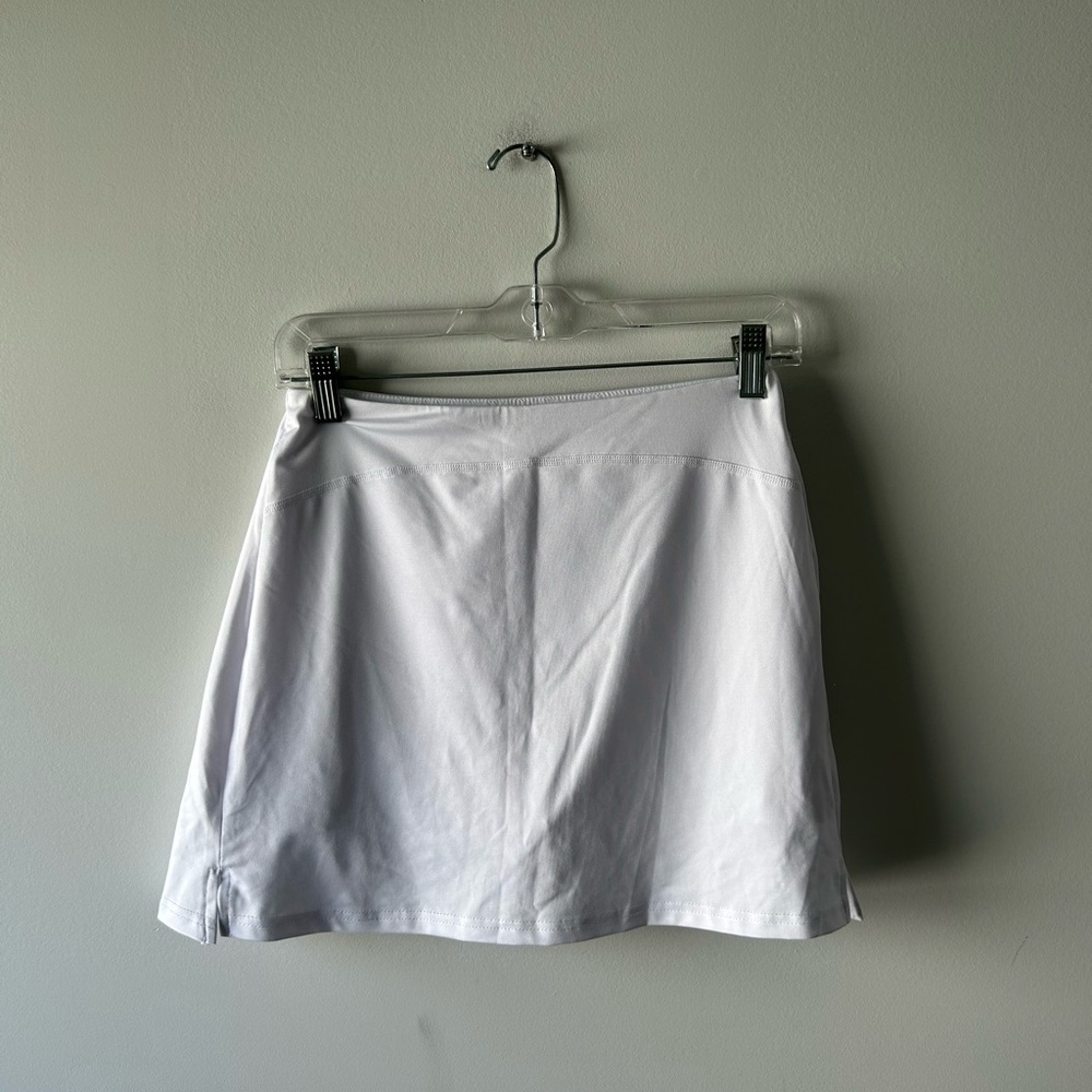 Adome white athletic skort